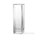 Creative geometry glass vase transparent flower arrangement